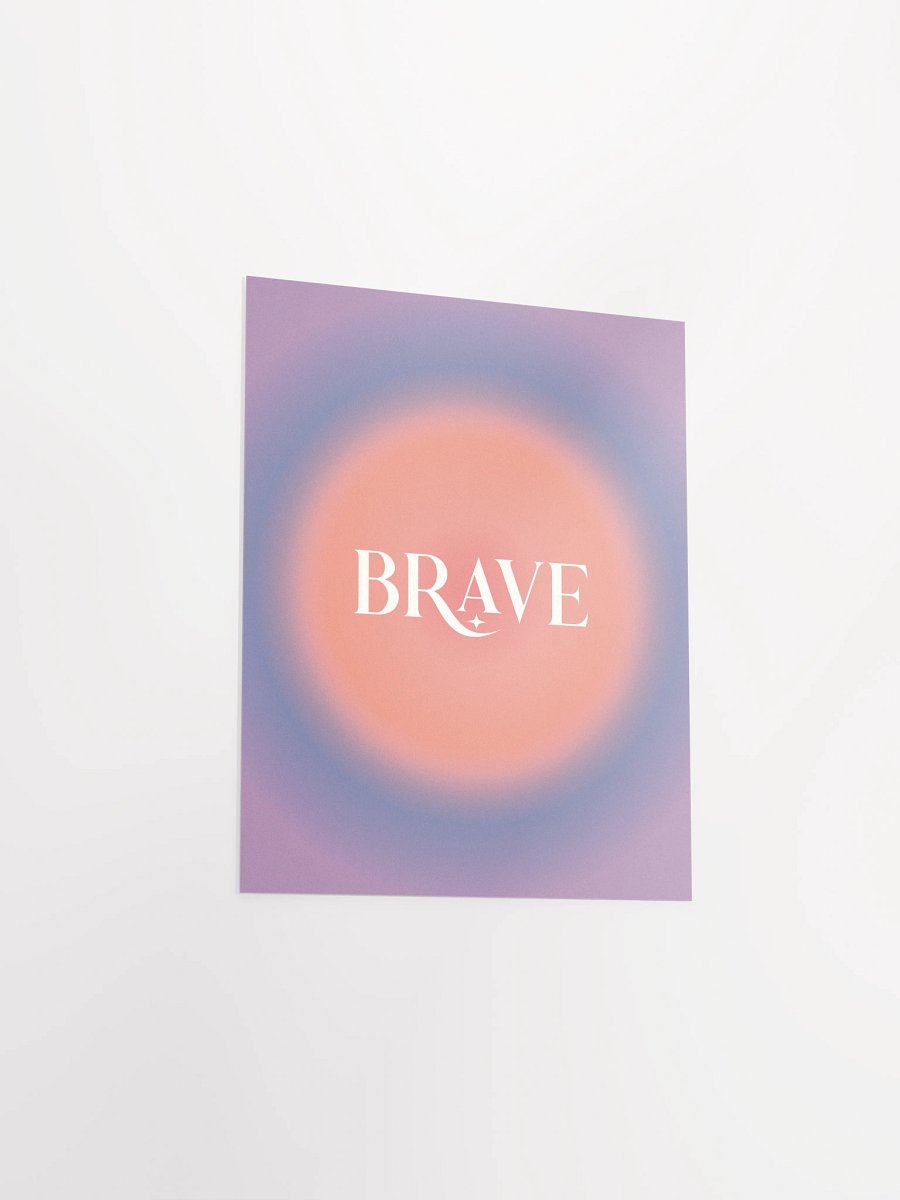 Brave Gradient Grain Poster product image (4)