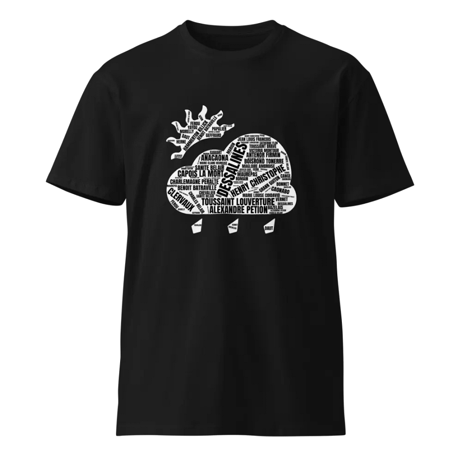 Haitian Heroes Word Cloud T-Shirt product image (1)