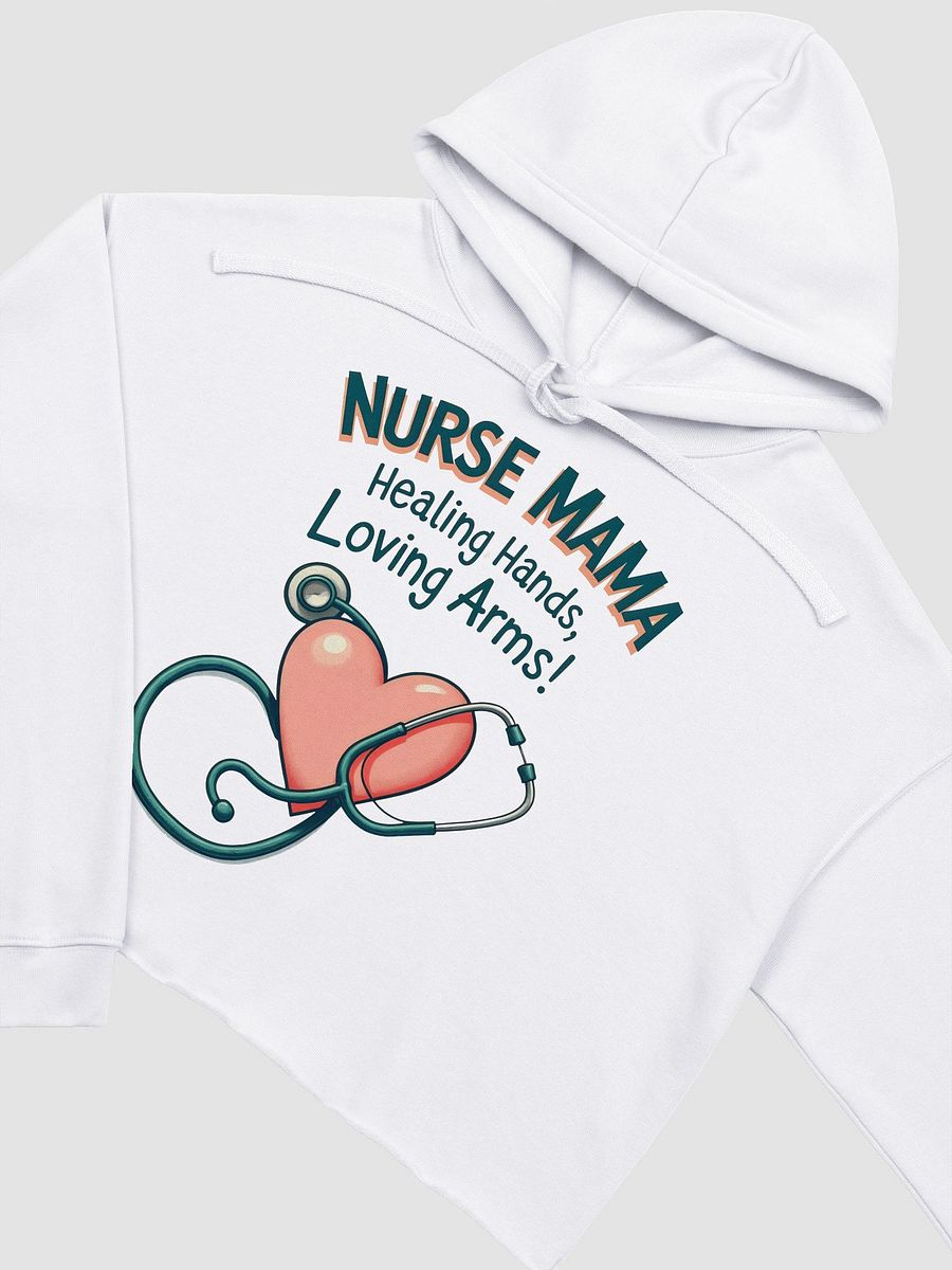 Nurse Mama Fleece Crop Hoodie product image (12)