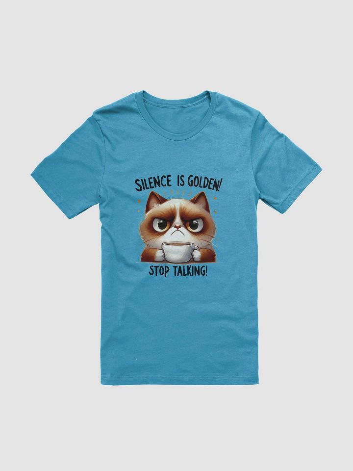 Silence Is Golden Grumpy Cat T-Shirt product image (1)