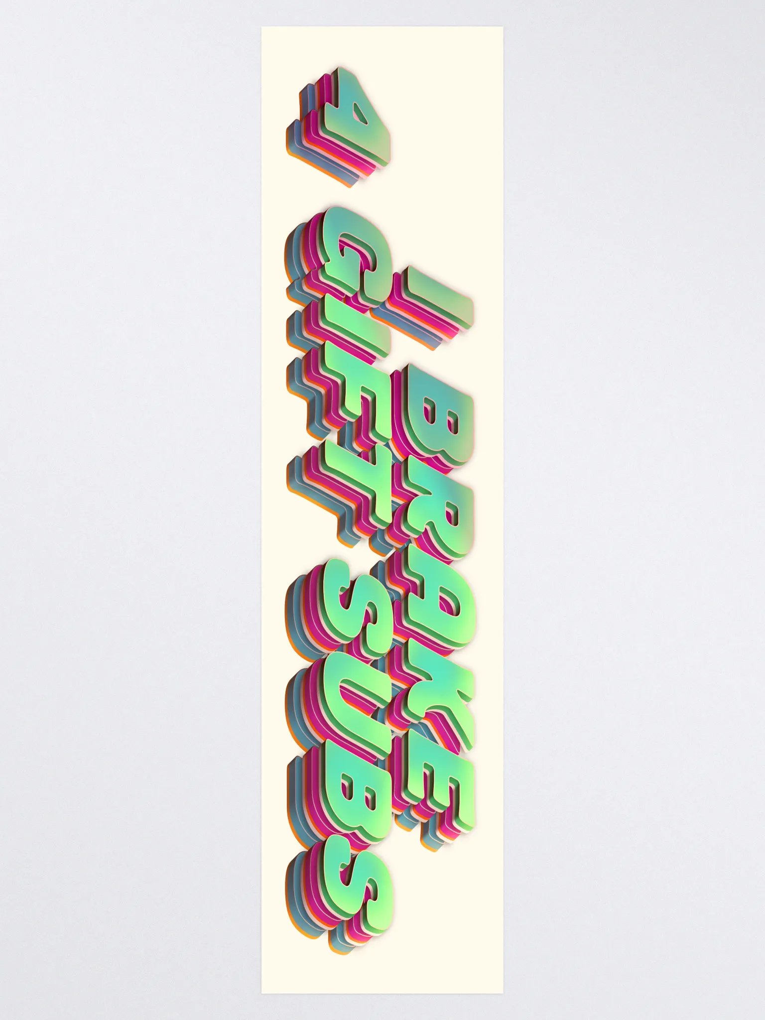 I Brake 4 Gift Subs - Bumper Sticker product image (4)