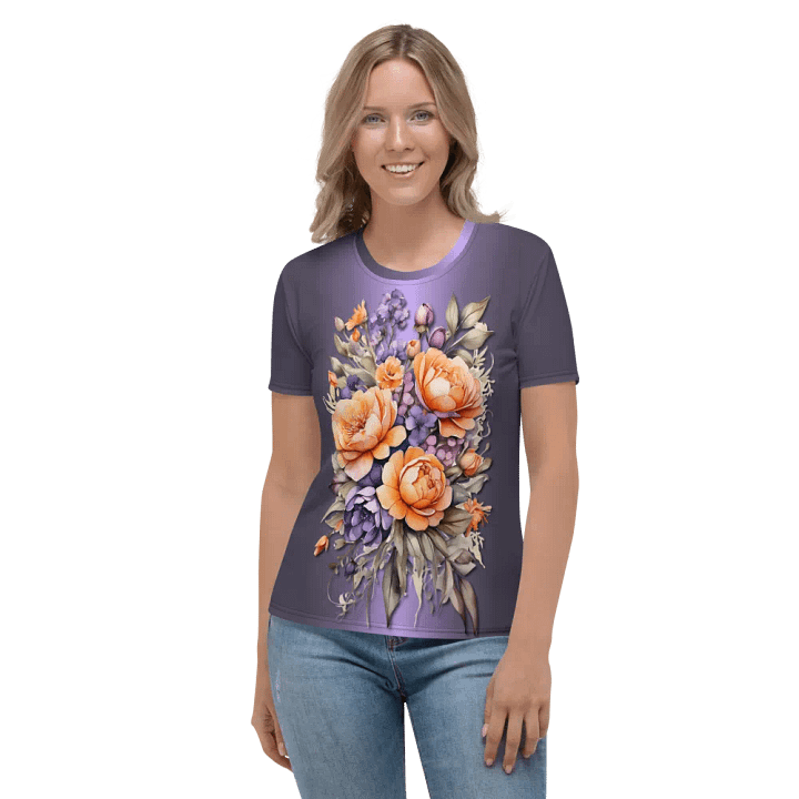 Floral Themed All Over Print T-shirt product image (2)