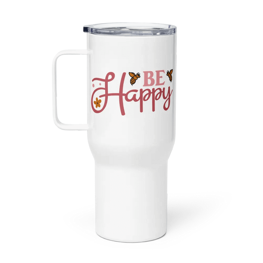 Bee Happy Stainless Steel Travel Mug product image (1)