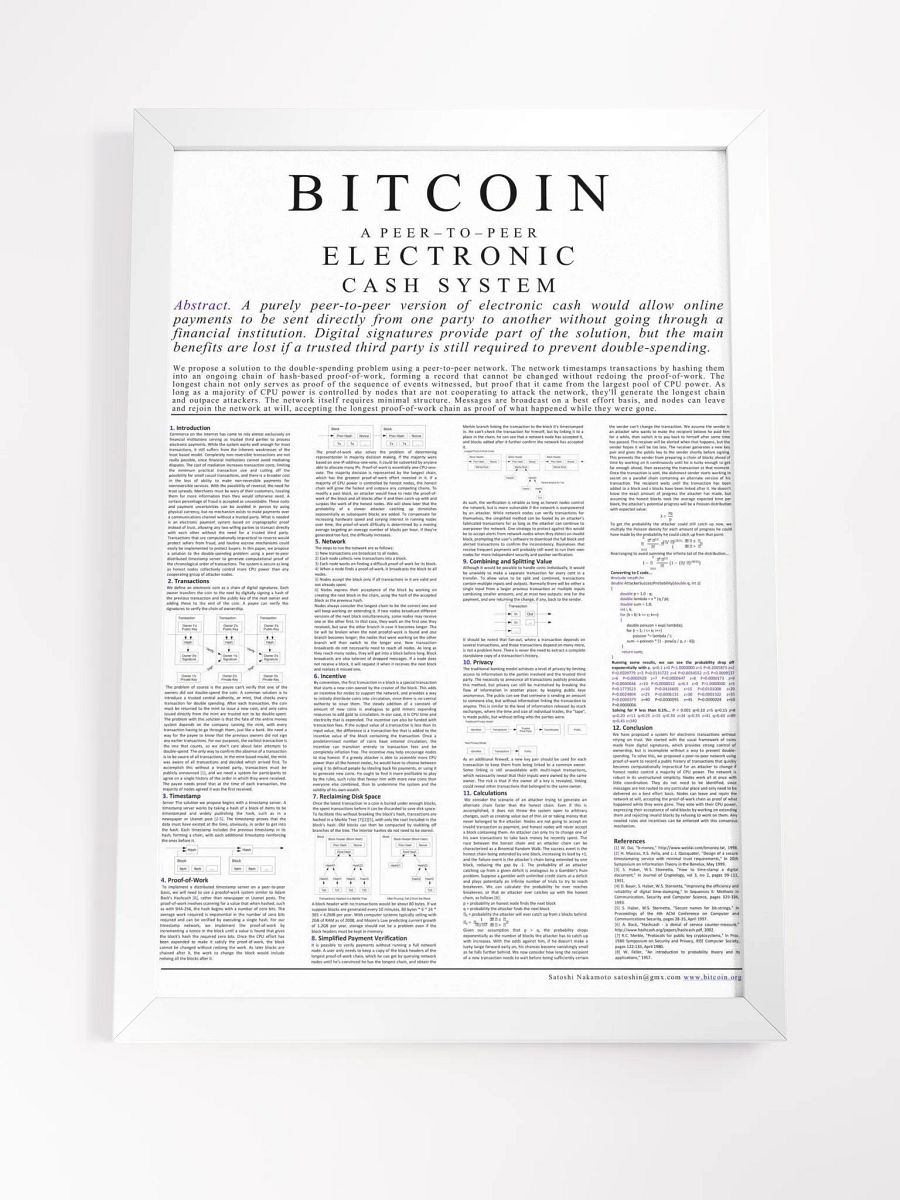 The BITCOIN Whitepaper product image (5)