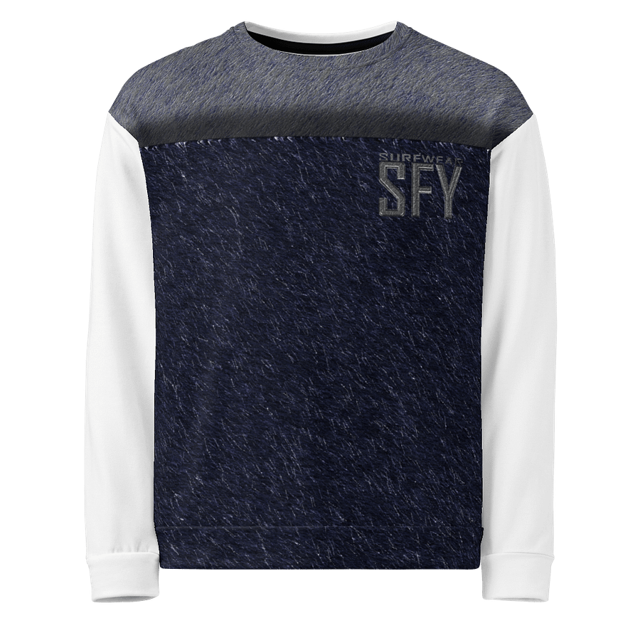 WavePrint Recycled Unisex Sweatshirt product image (1)