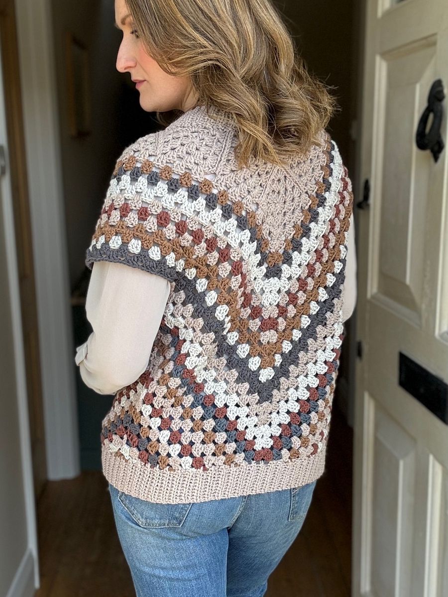 Modern Granny Square Cardigan Pattern Adult Sizes product image (9)