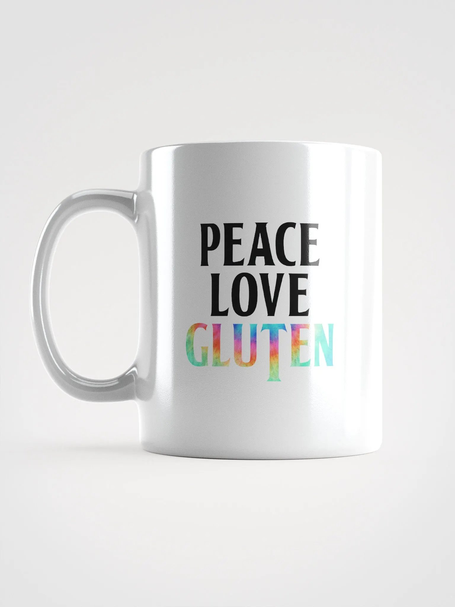 Peace Love Gluten Ceramic Mug product image (6)