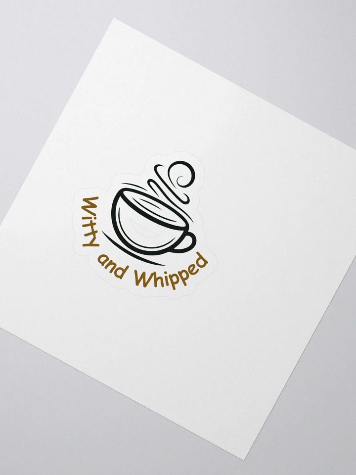 Witty and Whipped Cup Kiss Cut Stickers product image (2)