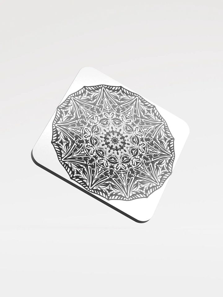 Ornate Zen: Glossed Cork Coaster product image (1)