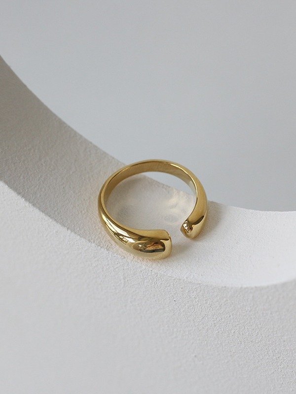 Minimalist Open Curve Rings | Gold & Silver Tone product image (9)