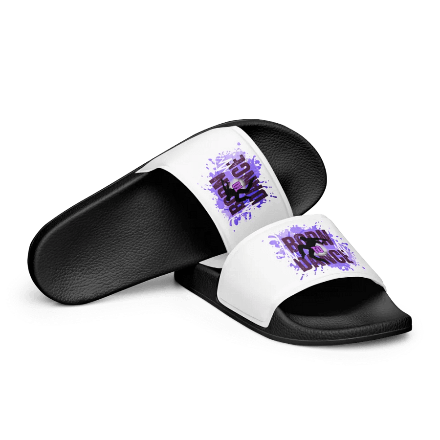 Born to Dance His Silhouette Men's Slides product image (13)