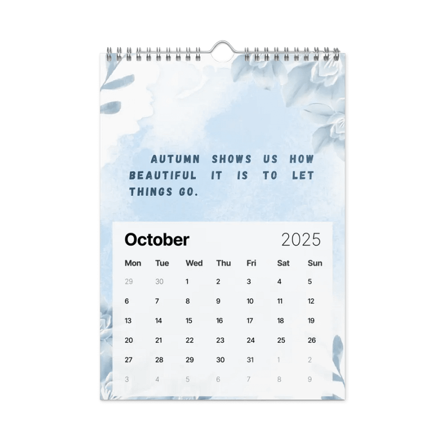 FLORAL INSPIRATIONAL QUOTES WALL CALENDAR 2025 product image (12)
