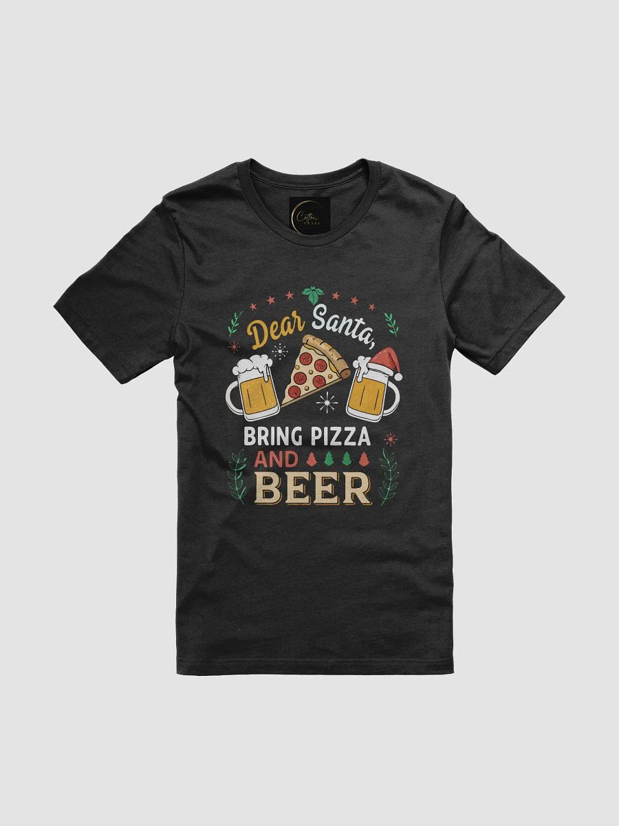 Dear Santa Bring Pizza and Beer Bella+Canvas Tee product image (5)