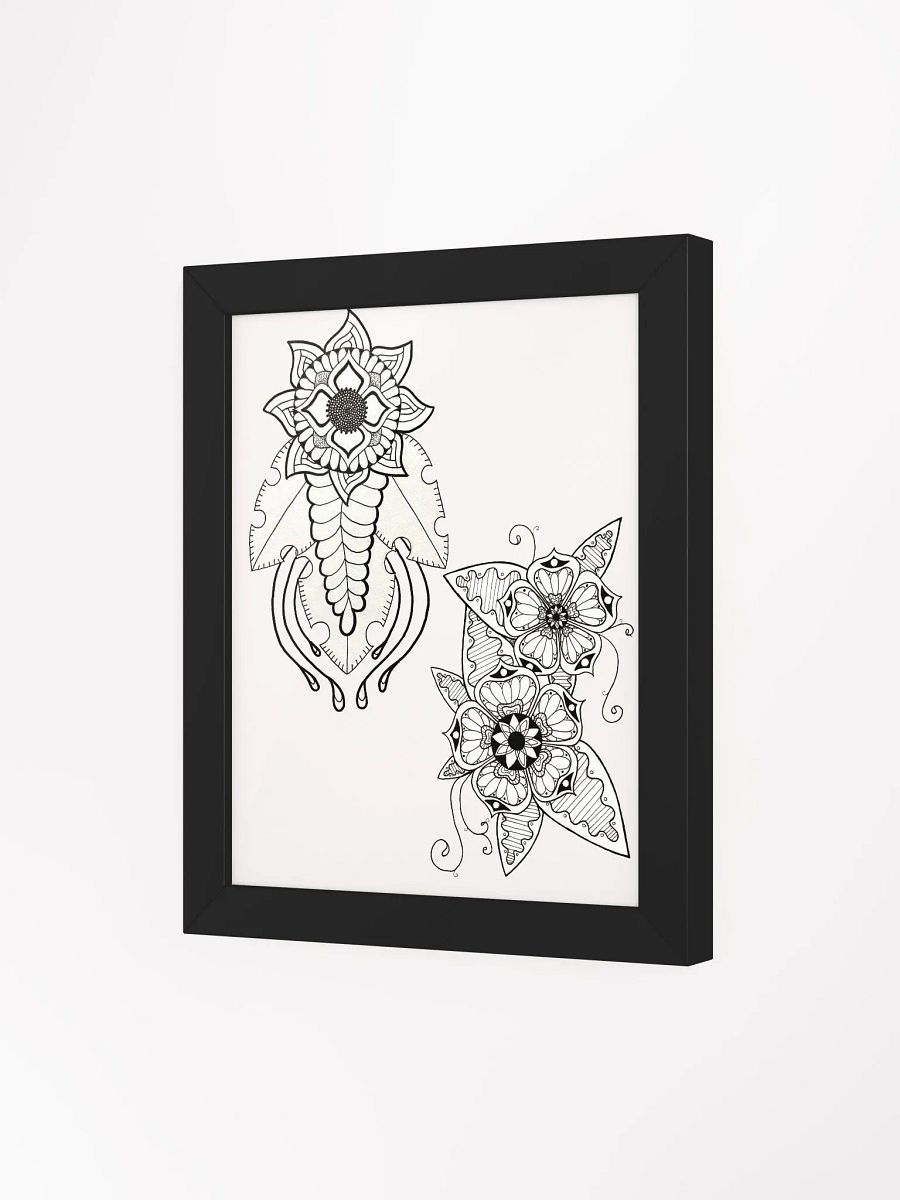 Symmetrical Floral Mandalas Framed Poster product image (46)