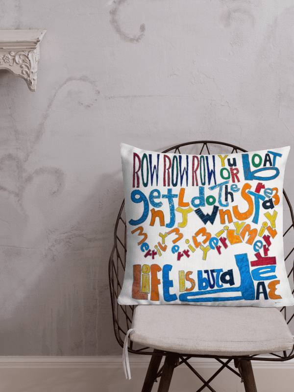 Row Row Row Your Boat Pillow (2-sided) product image (3)
