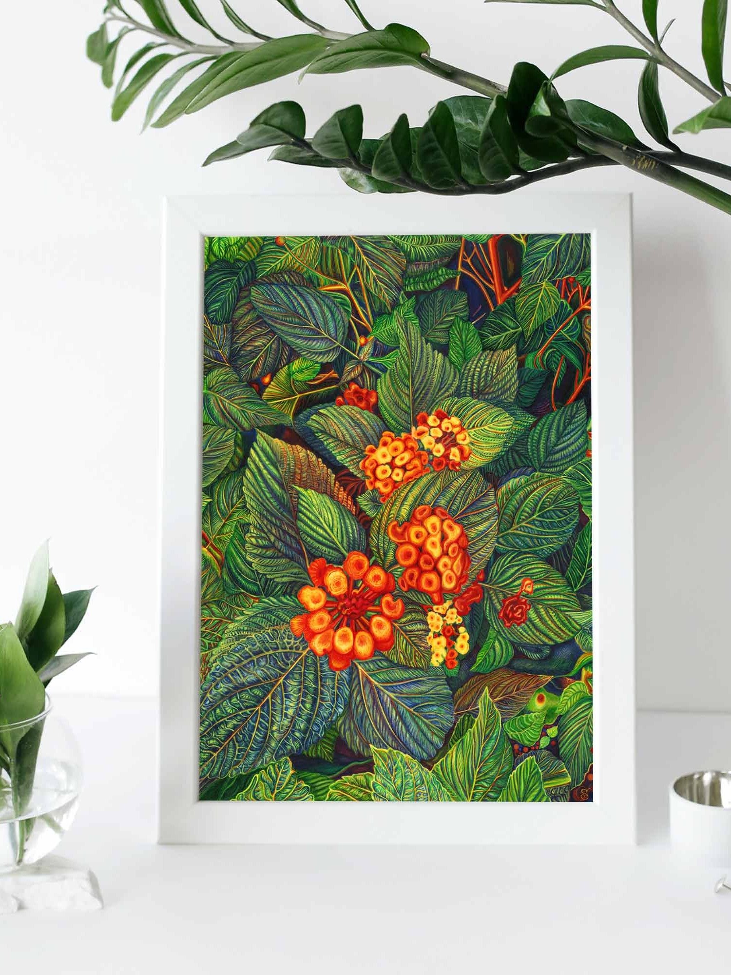 Vibrant Matte Poster Print - Bright Orange Flowers product image (7)