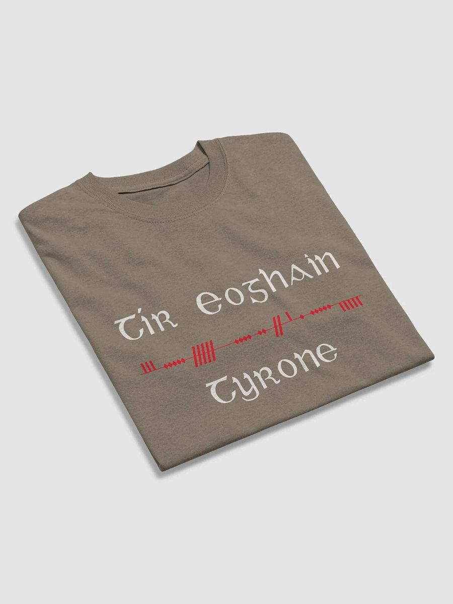 Tyrone/Tír Eoghain, Scholastic style Ogham printed T-shirt product image (2)