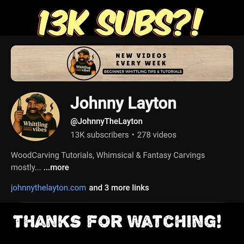 Really thankful this morning.  Checked the YouTube analytics to see the channel had passed 13,000 subs. 

Thanks so much to e...