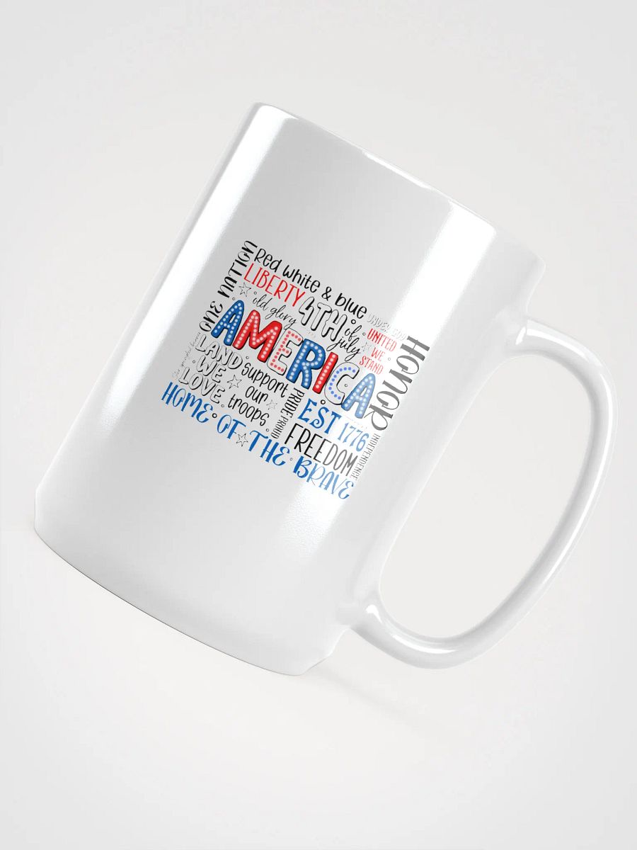 Patriotic Pride White Glossy Mug product image (4)