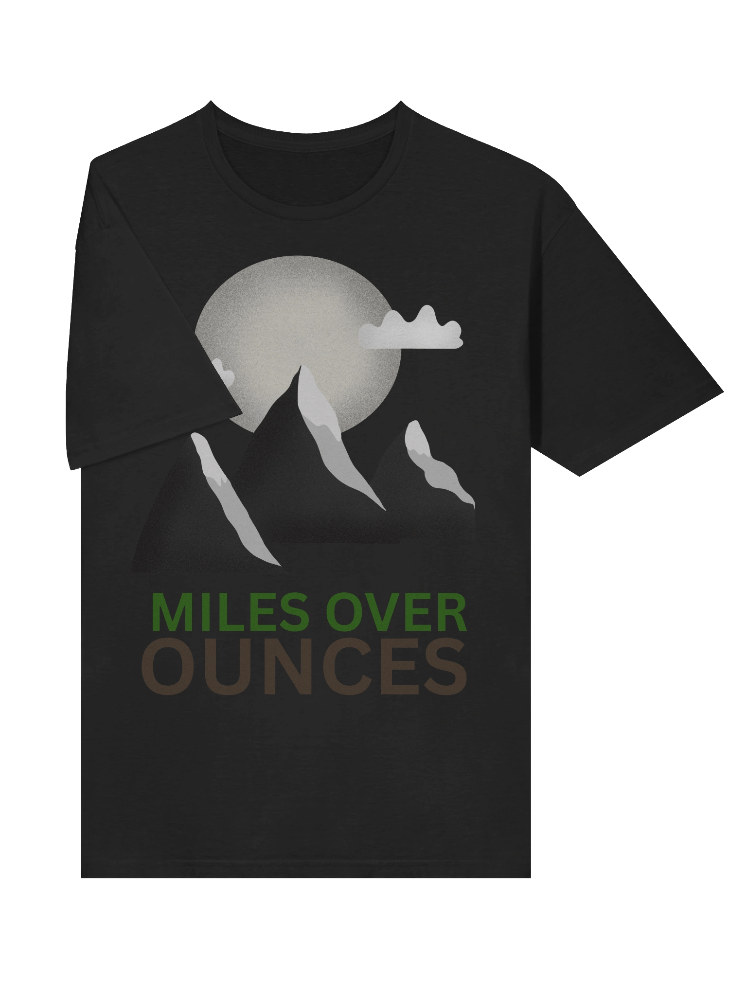 MILES OVER OUNCES Ultralight Backpacking T-Shirt product image (37)