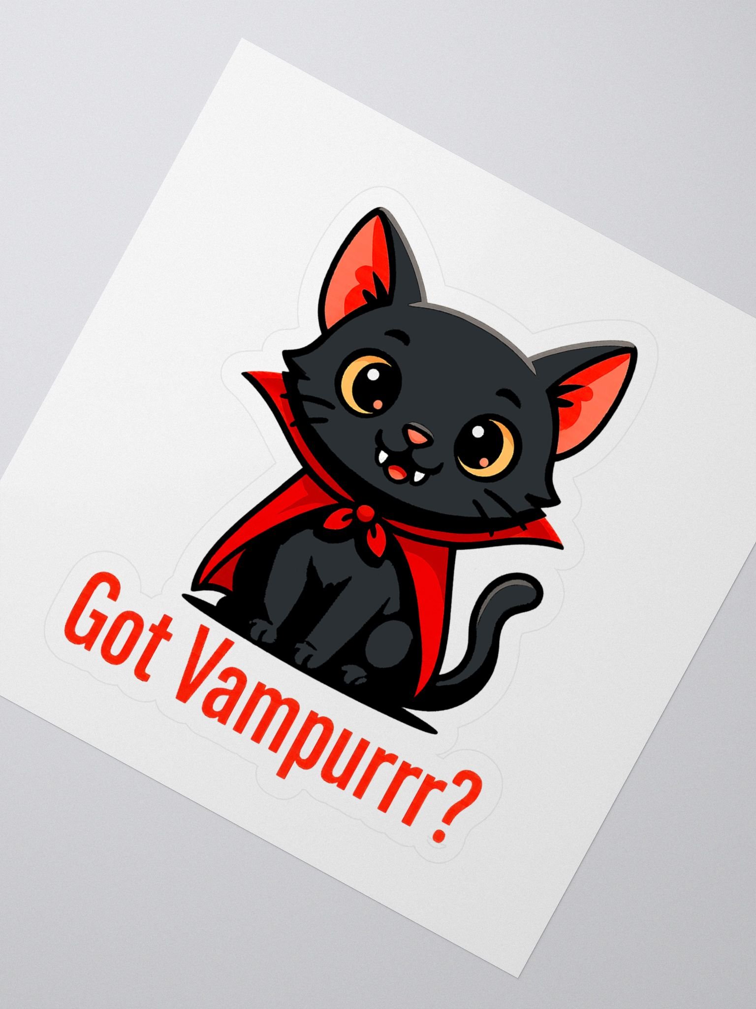 Got Vampurrr? Cat Kiss Cut Stickers product image (2)