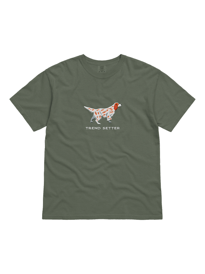 Trend Setter T-Shirt(Embroidered) of an English Setter(Orange Belton) product image (31)