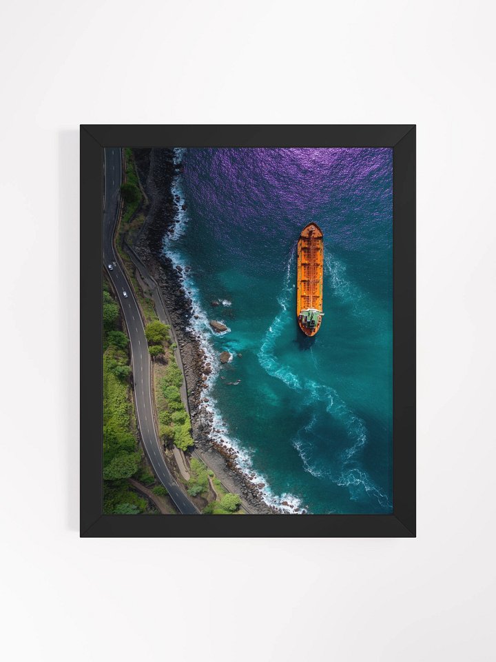 Shoreline Voyager Wood Framed Matte Wall Art Canvas product image (2)