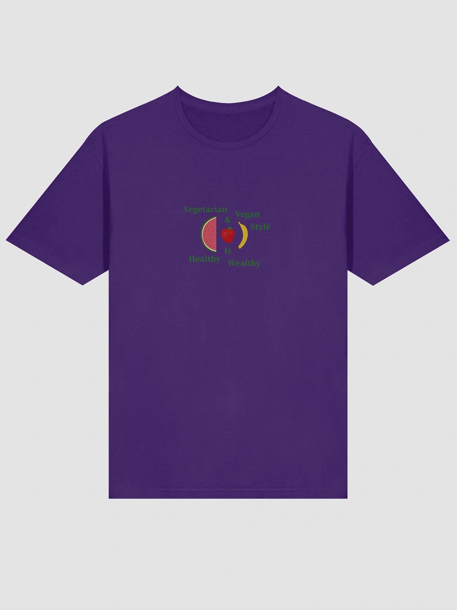Healthy Wealthy Vegetarian & Vegan T-Shirt product image (3)