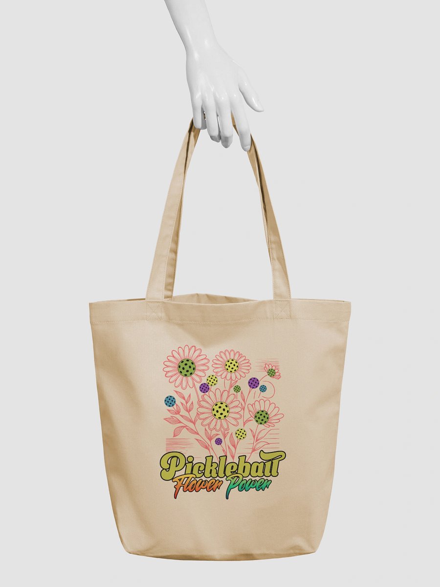 Pickleball Flower Power Eco Tote product image (6)