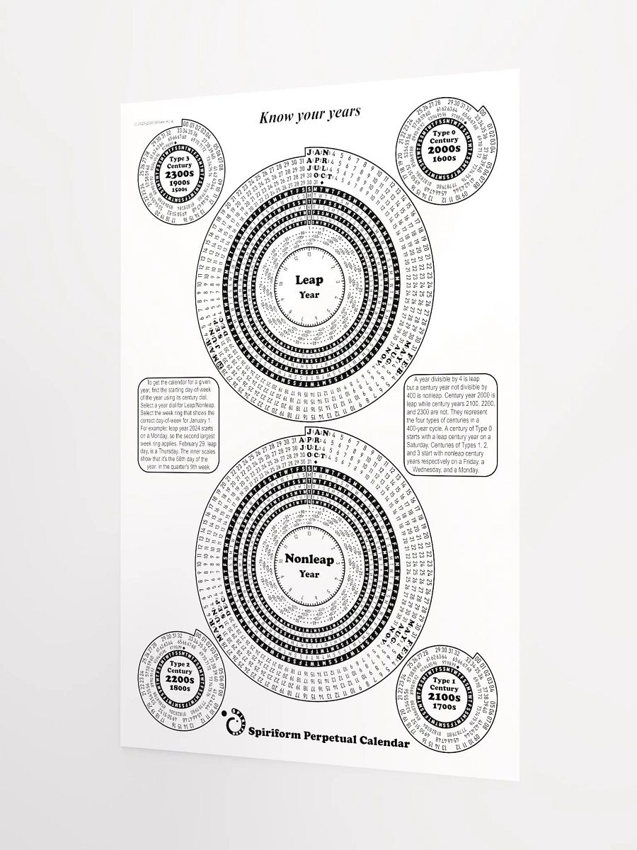 Spiriform Perpetual Calendar 12