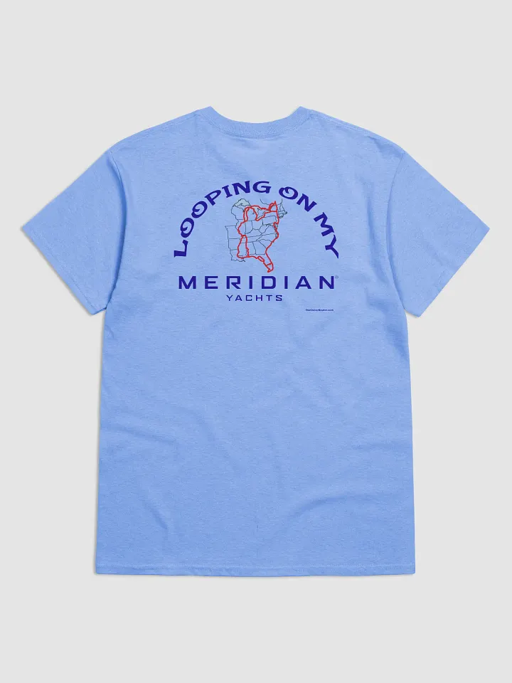 Looping On My Meridian - T-Shirt - Light Shirt w/Blue Logo product image (1)