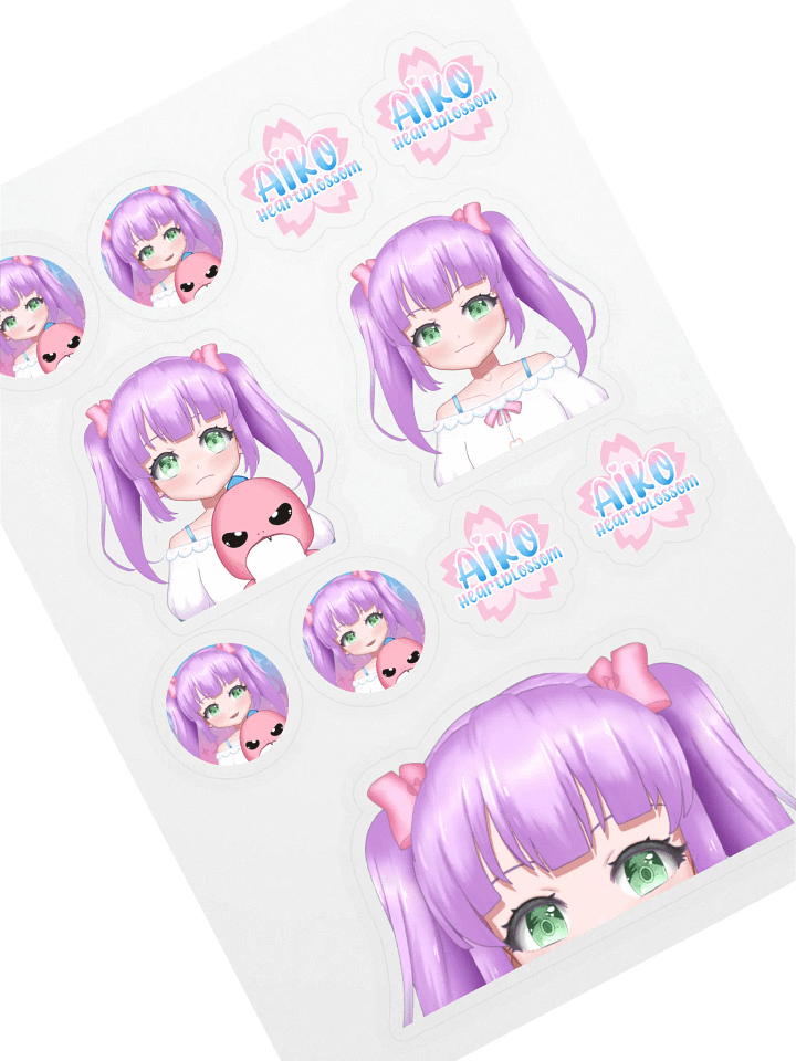 AIKO HEARTBLOSSOM: Anime Sticker Sheet (11) product image (1)