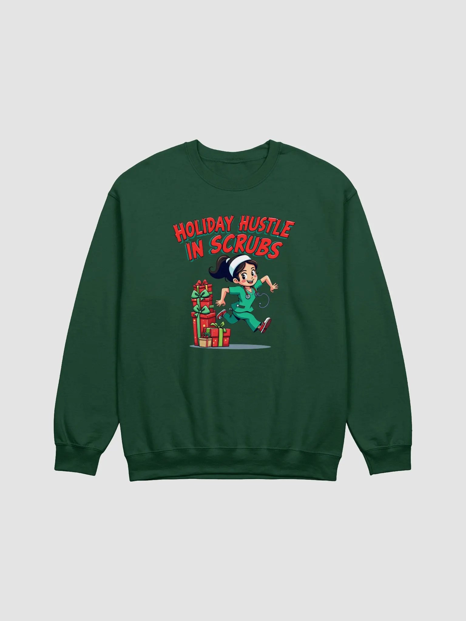 Holiday Hustle in Scrubs Crewneck Sweatshirt product image (9)