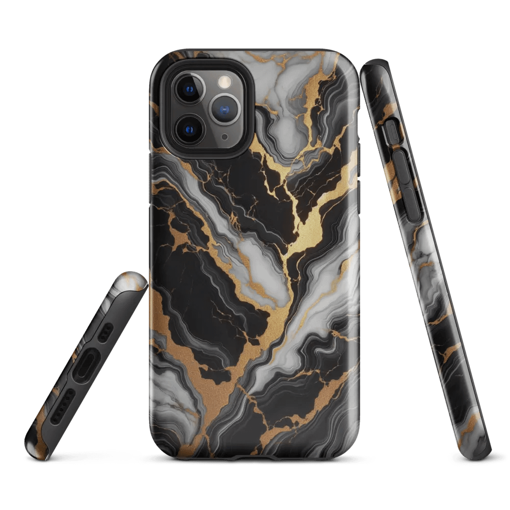 Golden Marble Wave iPhone® Tough Case product image (2)