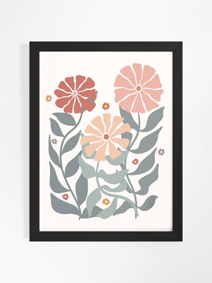 Soft Petal Symphony - Framed Poster product image (1)