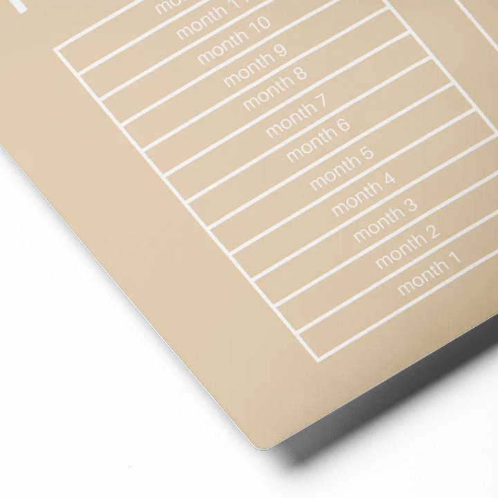 ANNUAL RENT TRACKER (white design 7) product image (2)