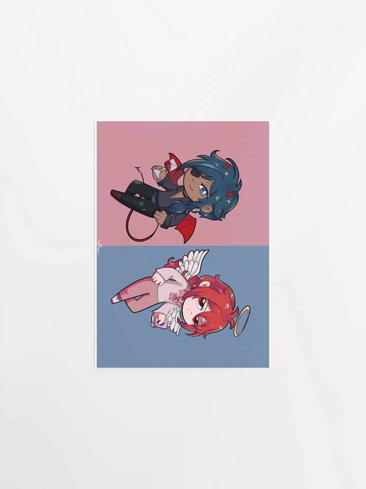 Demon Kaeya & Angel Diluc Print (Genshin Impact) product image (1)