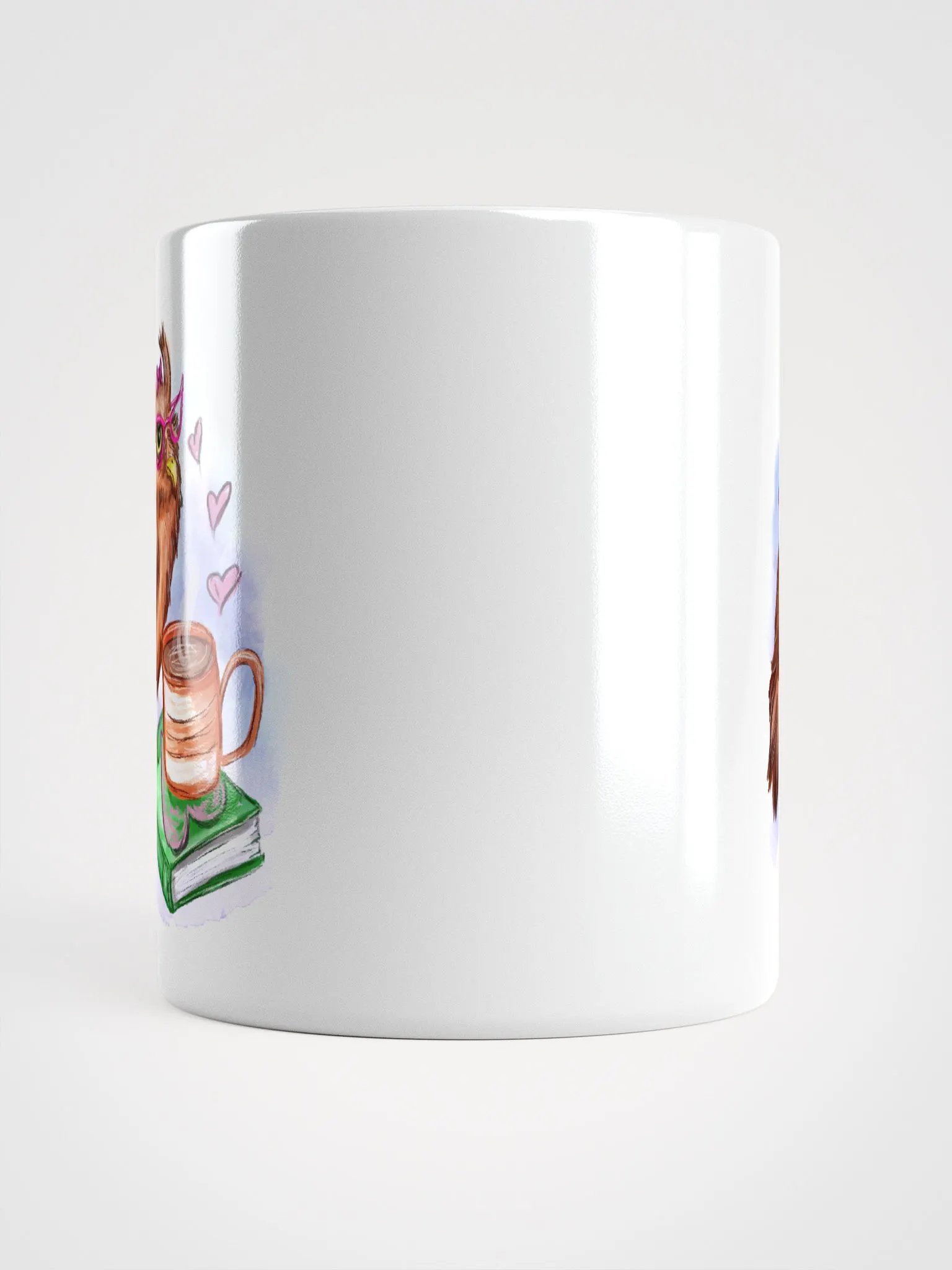 Owl and Coffee White Mug product image (9)