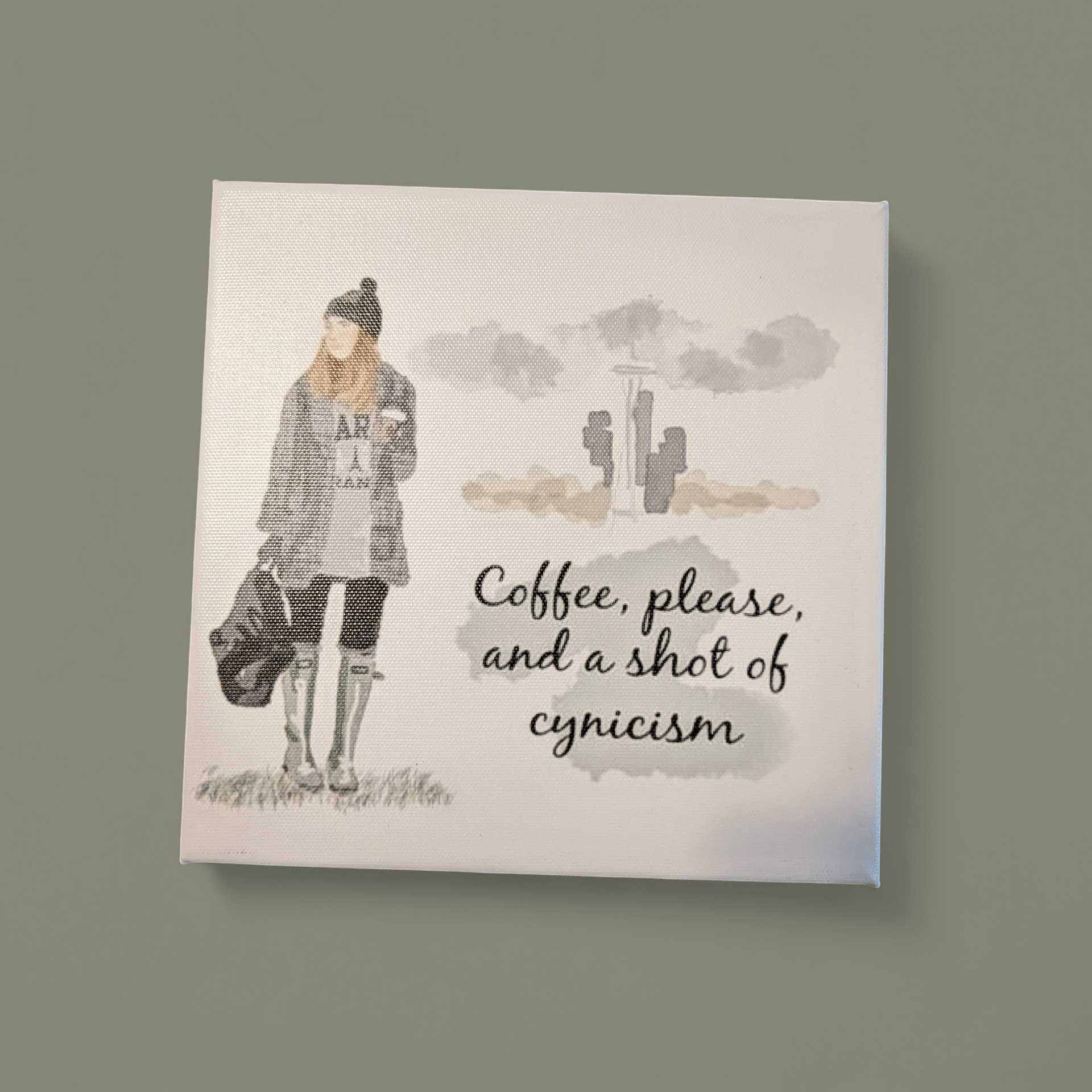 Gilmore Girls Coffee Lovers 8x8 canvas print product image (1)