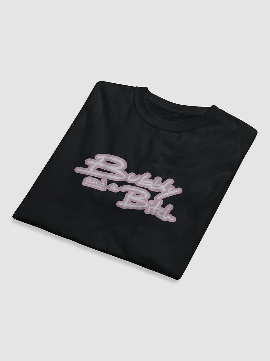 Bubbly and a B*tch (lined design, #E1B9CE) unisex eco tee product image (8)