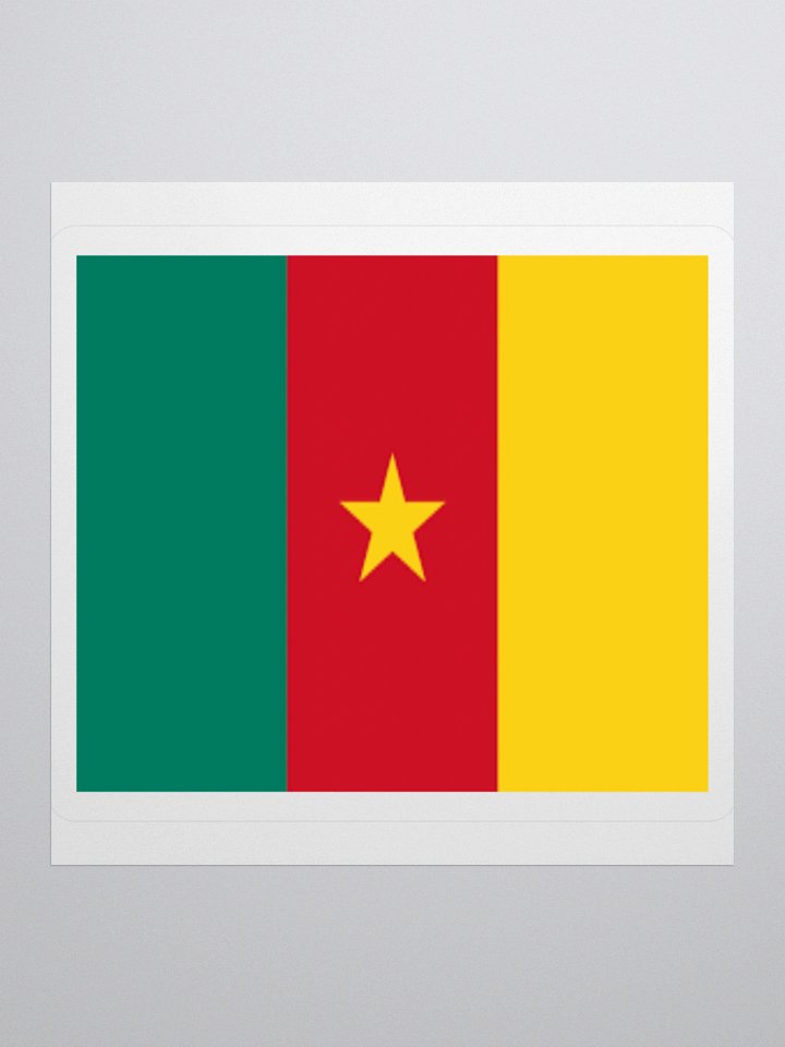 Cameroon Flag Sticker | Pan-African Design | Durable Vinyl | 3 Sizes product image (3)