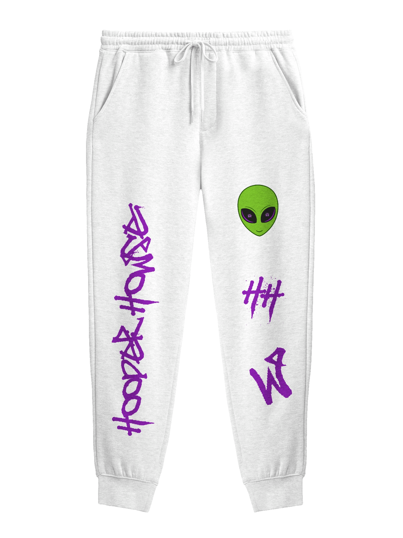 Alien Joggers - WHITE product image (1)