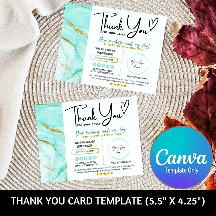 Marina - Thank You Card Template product image (1)