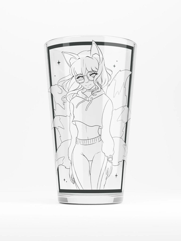 clvrfx kitsune pint glass product image (1)