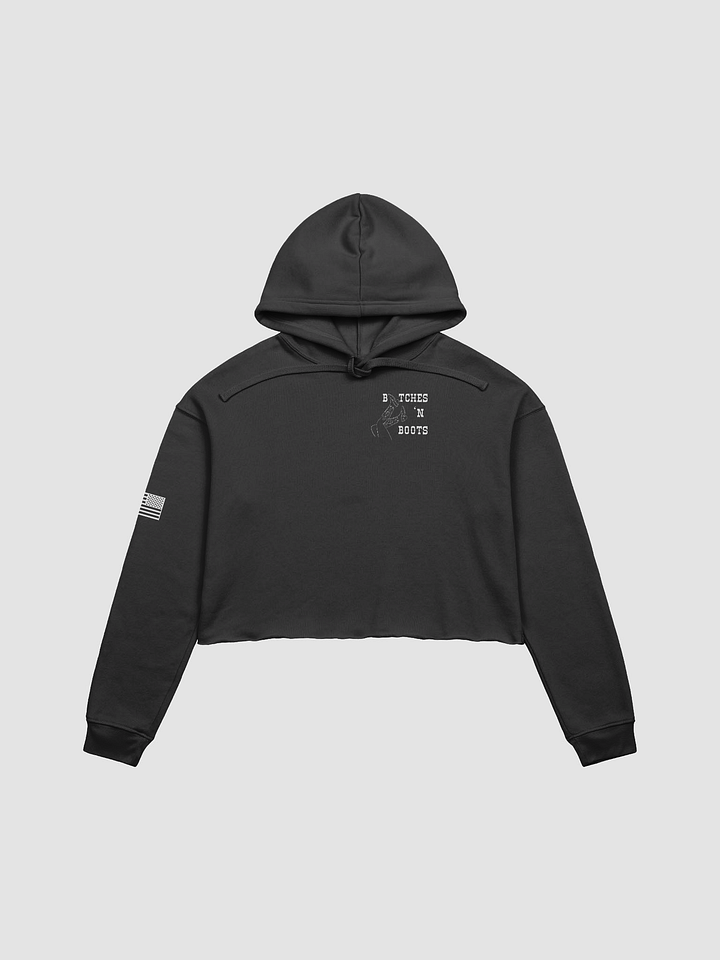 BnB Classic Crop Hoodie - White product image (4)