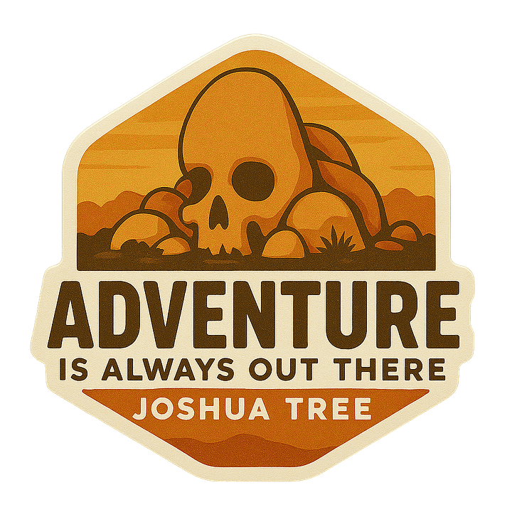 Adventure Sticker Joshua Tree Skull Rock product image (1)