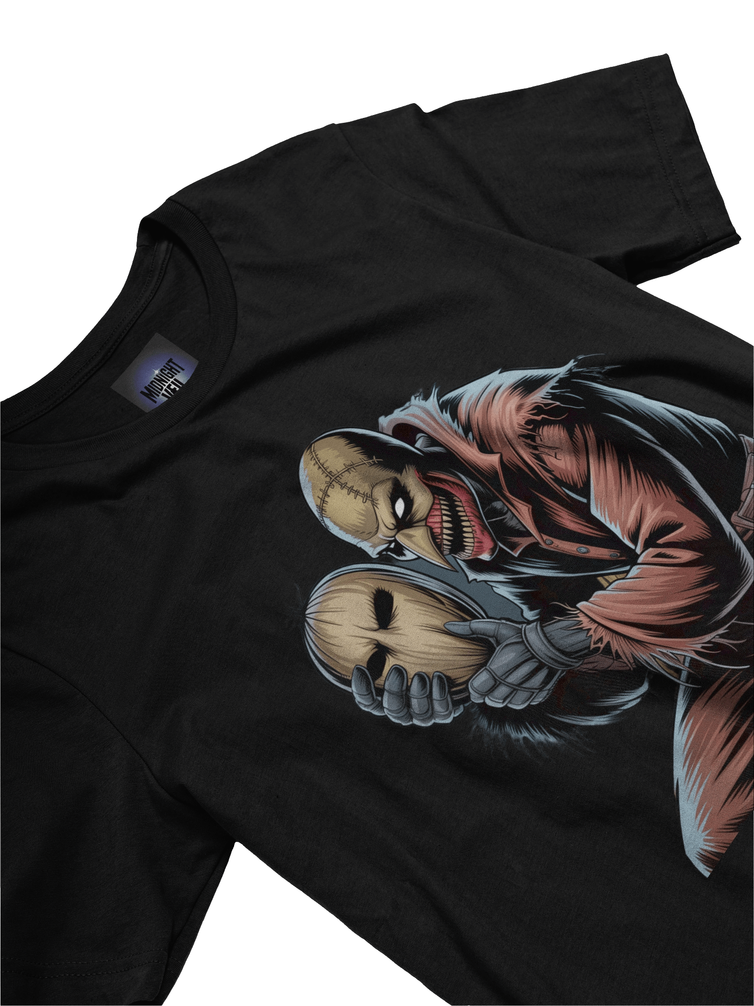 Burlap Bogeyman: Scarecrow's Masked Menace T-Shirt product image (5)