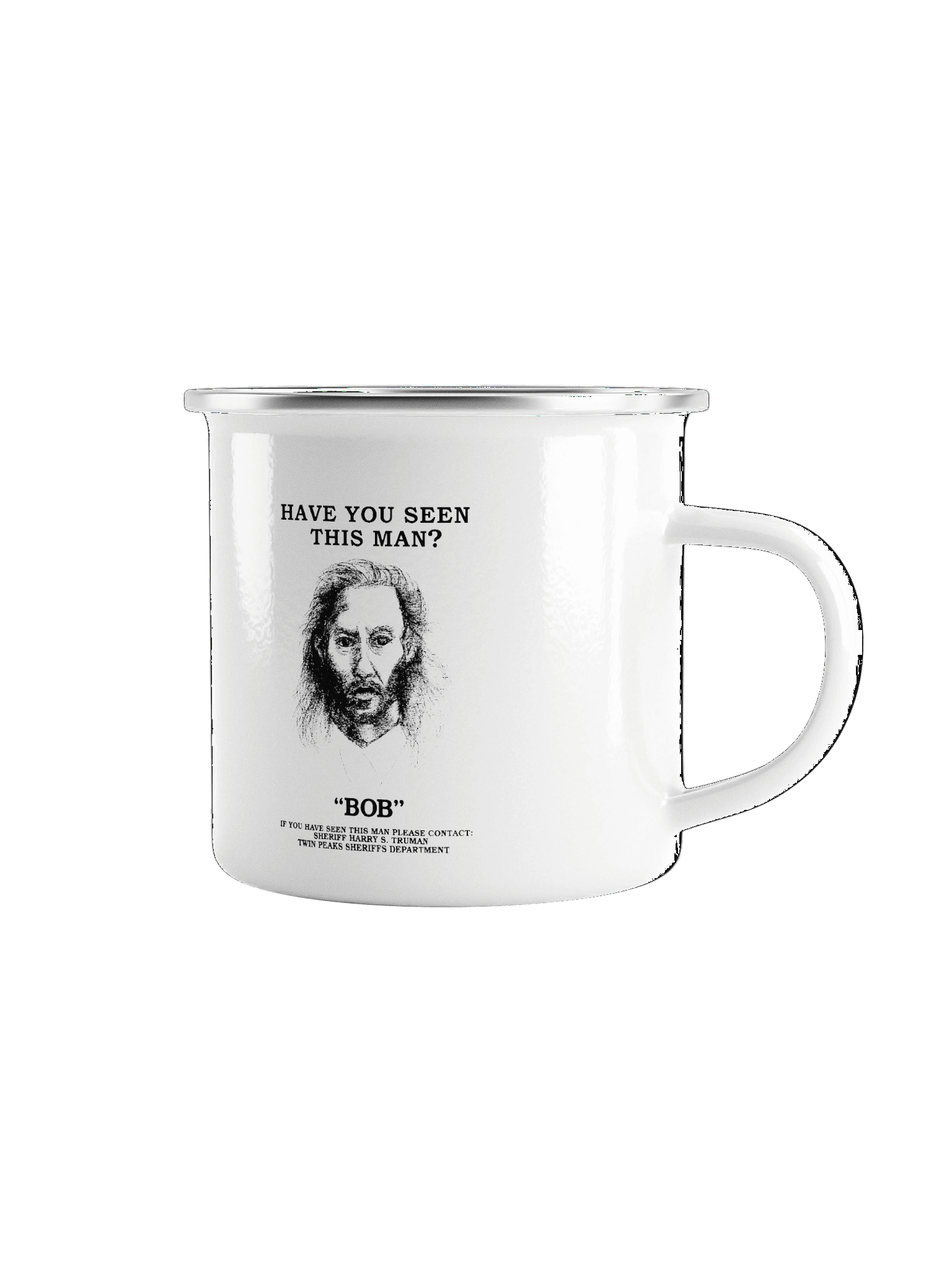 HAVE YOU SEEN THIS MAN ENAMEL MUG product image (1)