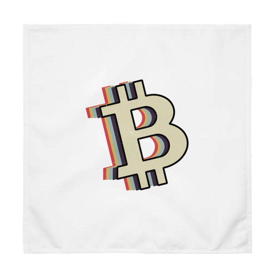 Rainbow Bitcoin Cloth Napkin Set (4) product image (1)