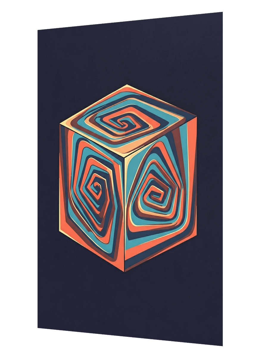 Geometric Illusion Enhanced Matte Paper Poster product image (6)